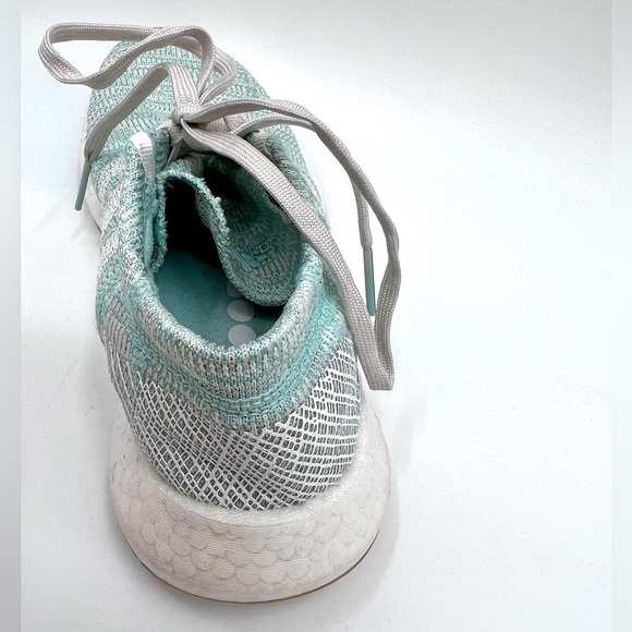 Adidas Pureboost Go Womens Size 8 Shoes Green Mint Knit Running Sneakers - Picture 14 of 15